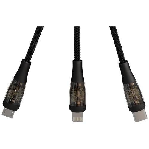 Obrázky: Kábel 5v1 SCX na rýchlonabíjanie 100W/5A,svietiaci, Obrázok 5