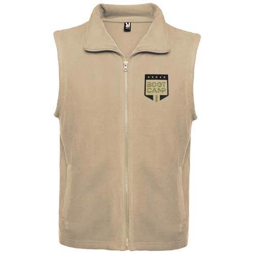 Obrázky: Bellagio 300, unisex flís. vesta piesková XXXL, Obrázok 5