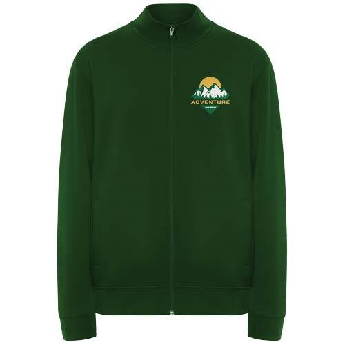 Obrázky: zelená unisex mikina na zips Ulan 280, XL, Obrázok 5