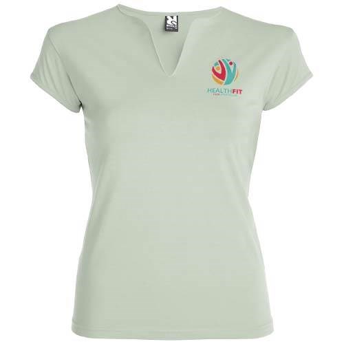 Obrázky: Svetlozelené dámske tričko Belice 200, XL, Obrázok 5