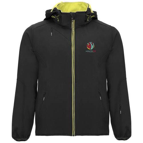 Obrázky: čierna unisex softshellová bunda Siberia XXXL, Obrázok 4