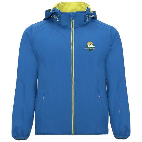 Obrázky: kráľ. modrá unisex softshellová bunda Siberia XXXL, Obrázok 3