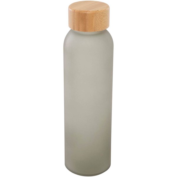Obrázky: Matná sklenená fľaša 500 ml, šedá