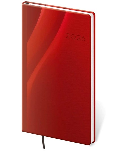 Obrázky: COLOR 2026, vreckový diár červený