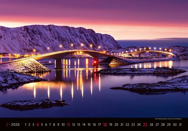 Obrázky: BRIDGES, nástenný kalendár 450x315 mm, Obrázok 2