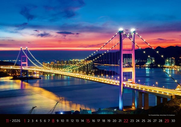 Obrázky: BRIDGES, nástenný kalendár 450x315 mm, Obrázok 12