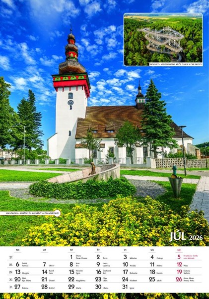Obrázky: SPOZNÁVAME SLOVENSKO, nástenný kalendár 340X485 mm, Obrázok 11