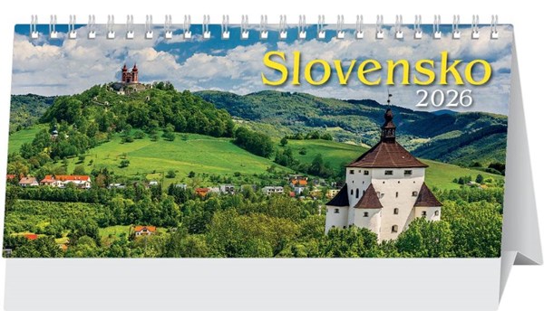 Obrázky: SLOVENSKO II.,stolový riadkový kalendár 297x138 mm
