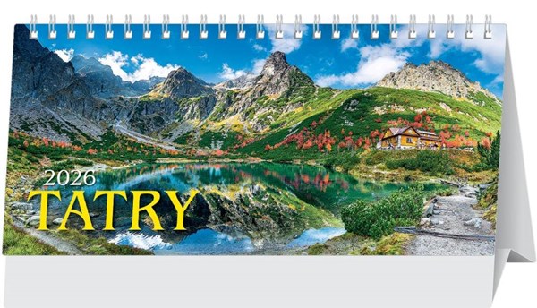 Obrázky: TATRY, stolový stĺpcový kalendár 297x138 mm