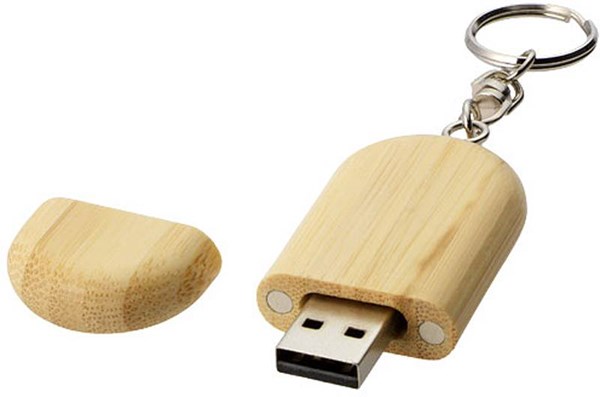 Obrázky: USB flash disk z bambusového dreva 64G,kľúčenka