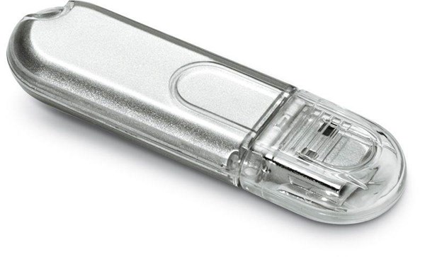 Obrázky: Infotech mini USB flash disk strieborný 16GB, Obrázok 2