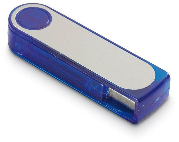 Obrázky: USB kľúč 8 GB, transparentná modrá, Obrázok 2