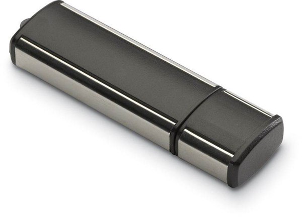 Obrázky: USB kľúč 2 GB,  čierna, Obrázok 2