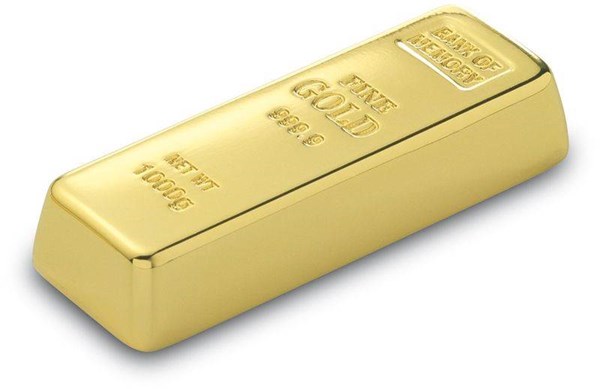 Obrázky: USB kľúč 8 GB, zlatá, Obrázok 2