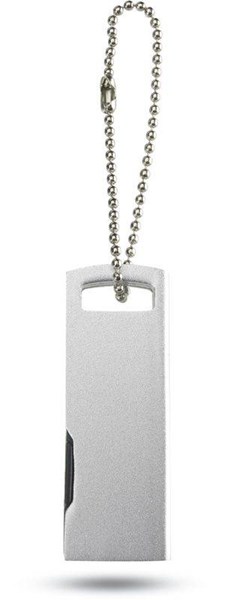 Obrázky: USB kľúč 4 GB, matná strieborná, Obrázok 2