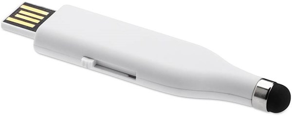 Obrázky: Touchflash biely USB disk 4 GB so stylusom, Obrázok 2