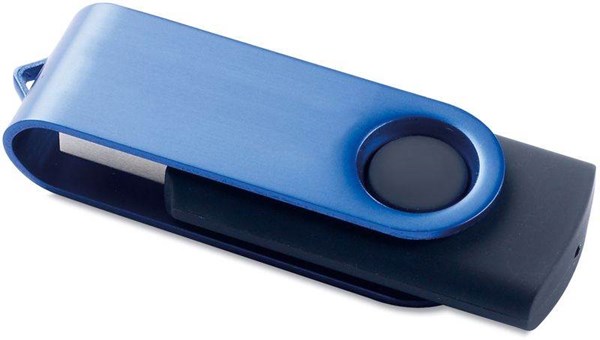 Obrázky: USB kľúč Rotodrive rotačný 2 GB, modrá, Obrázok 2