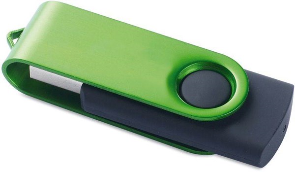 Obrázky: USB kľúč Rotodrive rotačný 4 GB, zelená, Obrázok 2