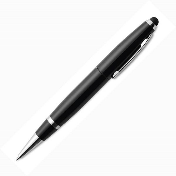 Obrázky: Memotouch čierne gul. pero/stylus/USB disk 1 GB, Obrázok 2
