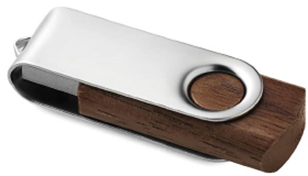 Obrázky: Twister Turnwoodflash USB disk 64GB,tmavohnedá