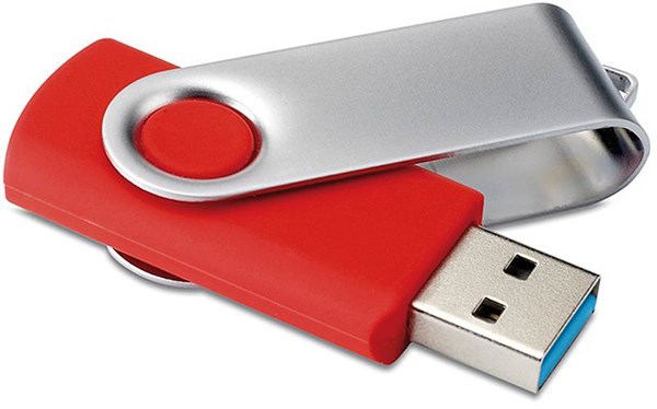 Obrázky: Twister Techmate 3.0 červeno-strieb. USB disk 1GB, Obrázok 2