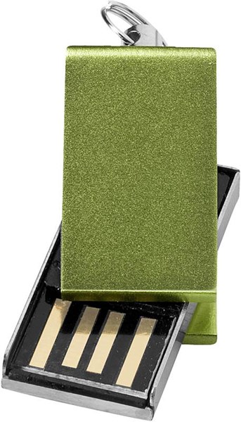 Obrázky: Zelený malý hliníkový USB flash disk 32GB, Obrázok 2