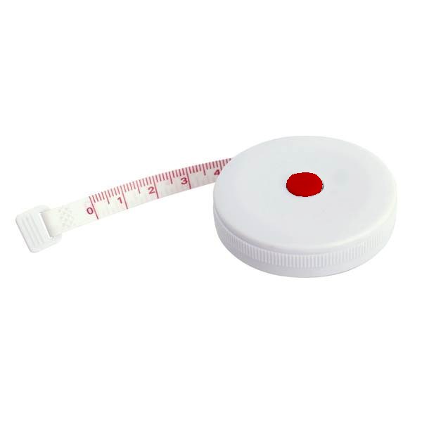 Obrázky: Biely navíjací krajčírsky meter 1,5 m