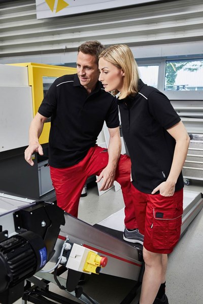Obrázky: Pracovná bio polokošeľa 200 čierna XXXL, Obrázok 2