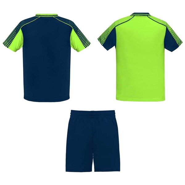 Obrázky: Sport. sada 2 dresov+šortiek,fluor.zeleno-modrá L, Obrázok 2