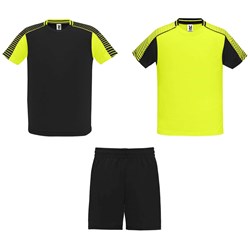 Obrázky: Detská sada 2 dresy+šortky,fluor.žlto-čierna 15/16