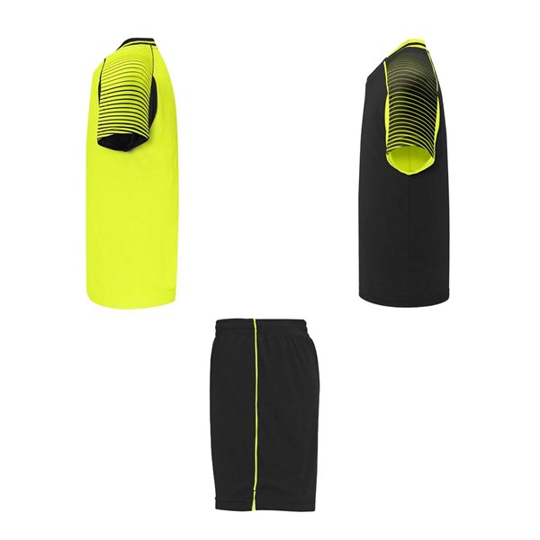 Obrázky: Detská sada 2 dresy+šortky,fluor.žlto-čierna 11/12, Obrázok 4