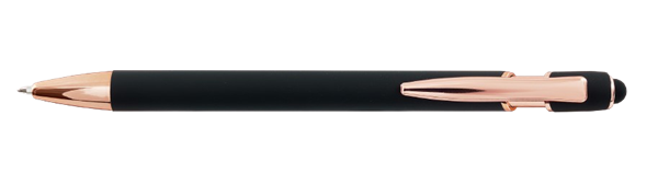 Obrázky: čierne hliník. gul. pero NOTY SOFT LUX stylus, Obrázok 2