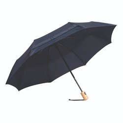 Obrázky: RPET skladací dáždnik s automatickým O+Z, tm.modrý