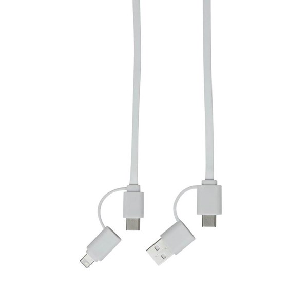 Obrázky: Biely navíjací USB nabíjací a dátový kábel, Obrázok 4