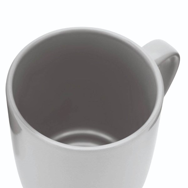 Obrázky: Šedý keramický hrnček 350ml s viečom, Obrázok 5