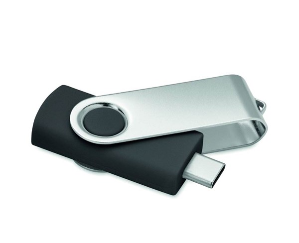 Obrázky: USB flash disk Twister 3.0, typ-C 16GB čierny