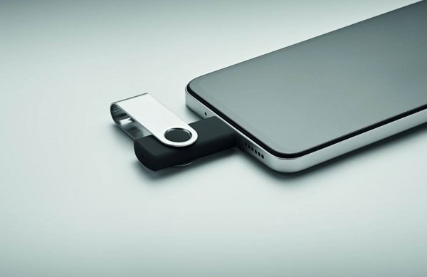 Obrázky: USB flash disk Twister 3.0, typ-C 16GB čierny, Obrázok 6