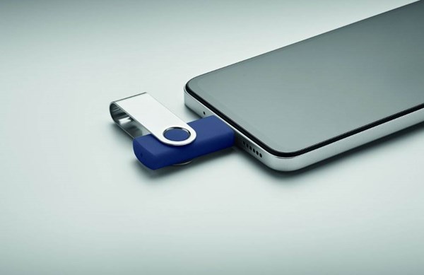 Obrázky: USB flash disk Twister 3.0, typ-C 16GB tmavomodrý, Obrázok 6