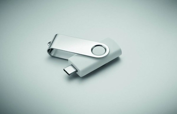 Obrázky: USB flash disk Twister 3.0, typ-C 16GB biely, Obrázok 4