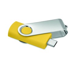 Obrázky: USB flash disk Twister 3.0, typ-C 16GB žltý