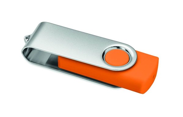 Obrázky: USB flash disk Twister 3.0, typ-C 16GB oranžový, Obrázok 2