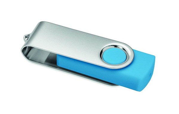 Obrázky: USB flash disk Twister 3.0, typ-C 16GB tyrkysový, Obrázok 2