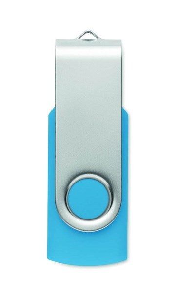 Obrázky: USB flash disk Twister 3.0, typ-C 16GB tyrkysový, Obrázok 3