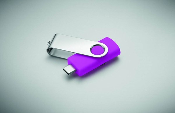 Obrázky: USB flash disk Twister 3.0, typ-C 16GB ružový, Obrázok 4