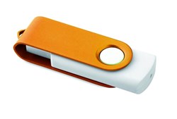 Obrázky: Twister Rotoflash oranž.-biely USB flash disk 32GB