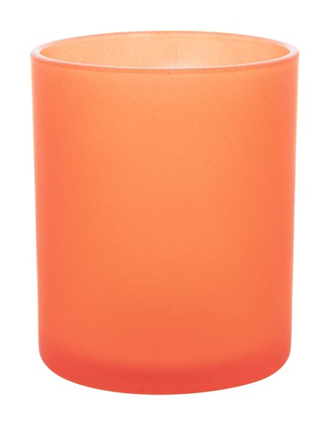 Obrázky: Sklenený oranžový frosty hrnček 300ml, Obrázok 2