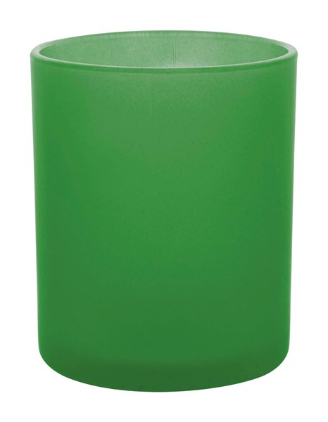 Obrázky: Sklenený zelený frosty hrnček 300ml, Obrázok 2