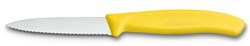 Obrázky: Žltý nôž na zeleninu VICTORINOX,vlnky 8cm