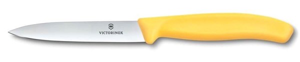 Obrázky: Žltý nôž na zeleninu VICTORINOX,hladký10cm