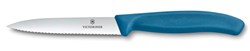 Obrázky: Modrý nôž na zeleninu VICTORINOX,vlnky 10cm